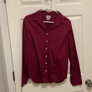 Jcrew Maroon Button Down